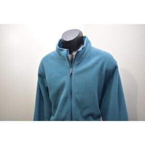 REI CO-OP Outdoos Fleece Jacket Blue Full Zip Hiking Camping Mens Size Large